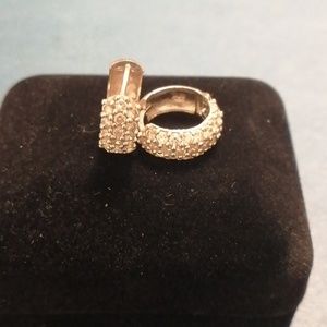 14k white gold earrings